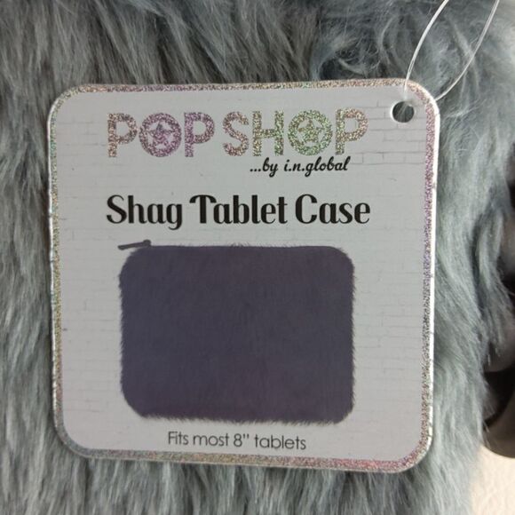 (3/$20) Pop Shop Gray shag tablet case - Picture 5 of 7